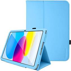 TechGear Leather Case for Apple iPad 10 2022 [10th Generation] 10.9" PU Slim Folio Case Cover